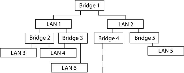 diagram of A Bridge Spanning Tree